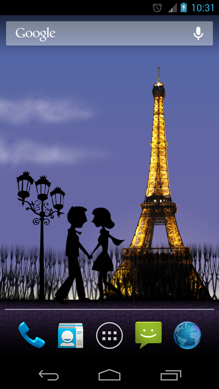 Android application Mon Ami Paris Live Wallpaper screenshort