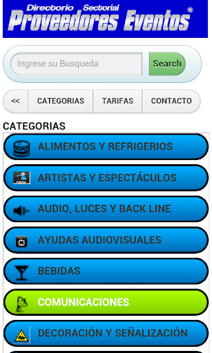 directorio proveedores eventos
