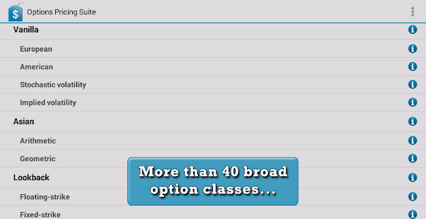 Options Pricing Suite - Android Apps on Google Play