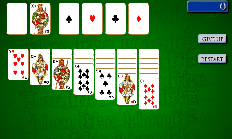 Klondike Solitaire Screen 1
