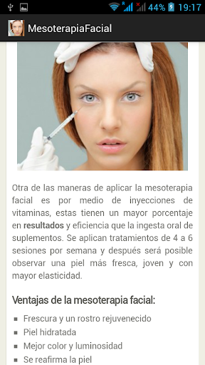 Mesoterapia Facial