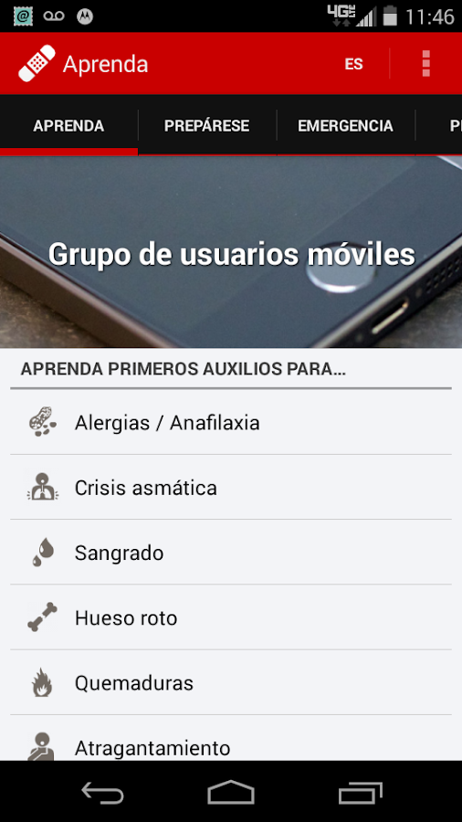   Primeros Auxilios - Cruz Roja: captura de pantalla 
