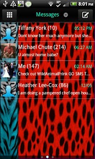 GO SMS - Wild Print 2 Screenshots 0