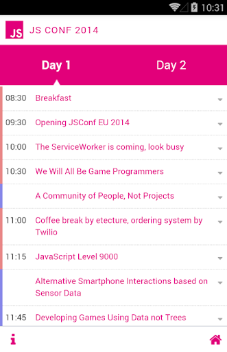 JSConf 2014 Timetable