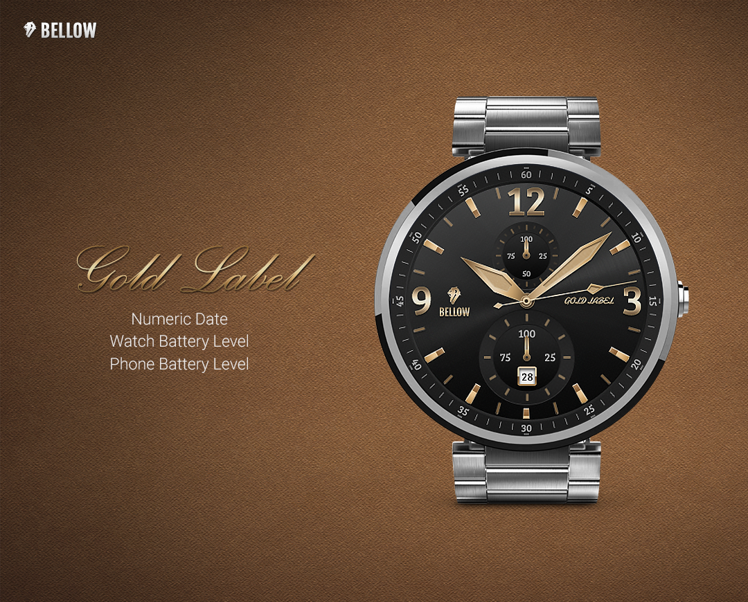   Gold Label watchface by Bellow: captura de tela 