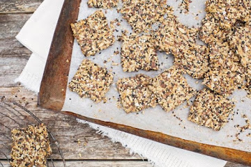 Orange-Kissed Seed Crackers