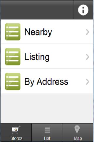 Android application Superstores Locator Pro screenshort
