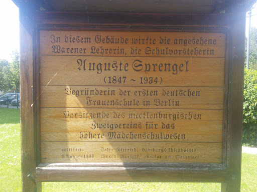 Auguste Sprengel Memorial