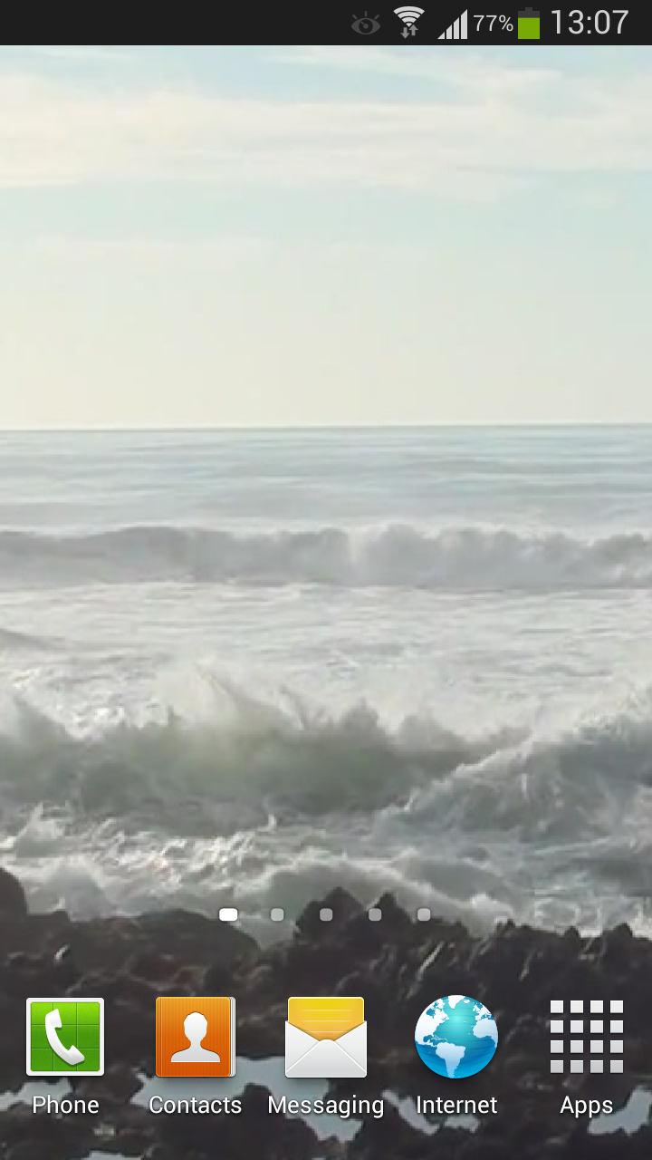 Big Ocean Waves Live Wallpaper Screen 3
