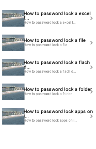 How to Password Lock