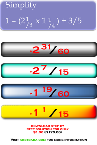 NIGERIA JAMB TUTORIAL - MATHS