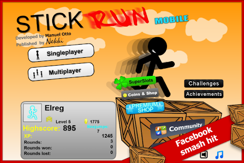 Android application Stick Run Mobile screenshort