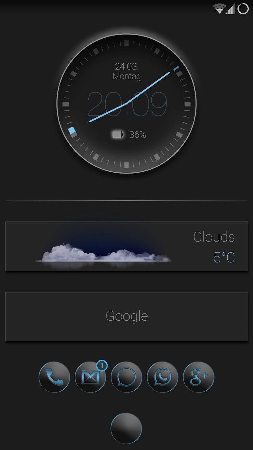 Smart clock zooper widget Screen 3