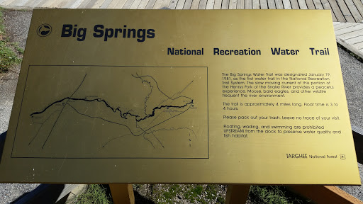 Big Spring National Recreation Water Trail Plaque