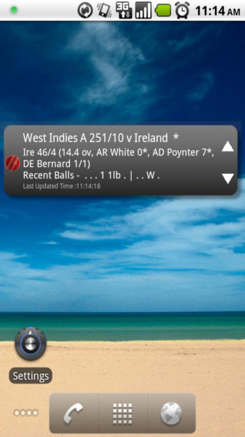 Cricket Live Score Alerts Screen 3