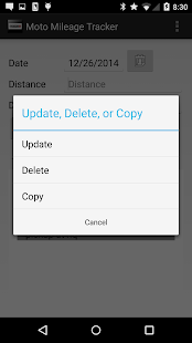 Moto Mileage Tracker Screenshots 1