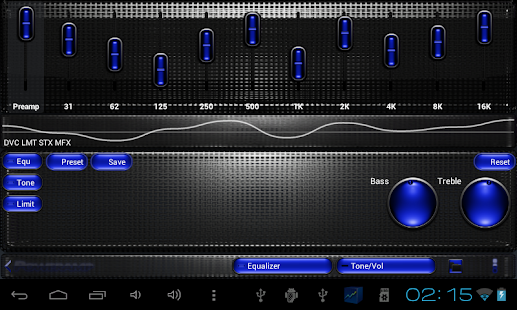 Poweramp skin TITAN DBLUE GRID Screenshots 6