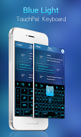 Neon Blue Light Keyboard Theme APK Ảnh chụp màn hình #1