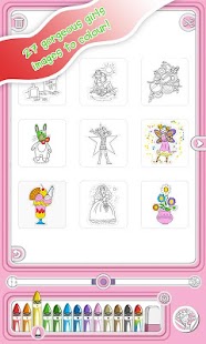 Girls: Colour & Sticker Screenshots 2