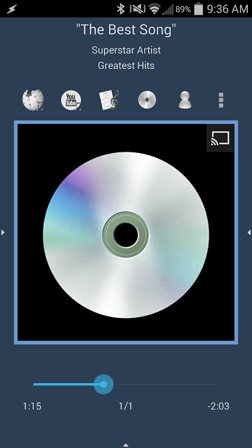 Android application Music Player (Remix) screenshort