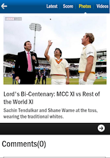 CricketNext Live for Android - screenshot thumbnail
