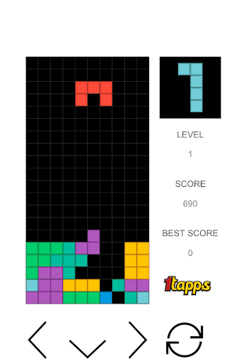 【免費解謎App】1TapTris Tetromino Fall Puzzle-APP點子