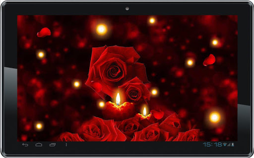 【免費個人化App】Candles Roses live wallpaper-APP點子