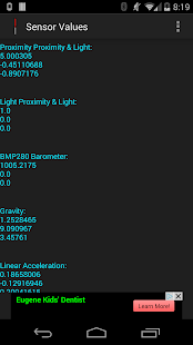 Free Download Sensor Values APK