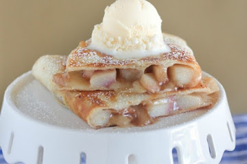 Sweet Peaches Brie and Cream Quesadillas