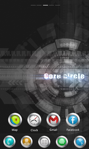 【免費個人化App】Core circle GO Launcher Theme-APP點子