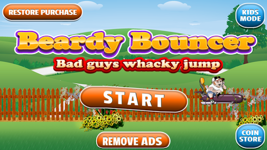 Beardy Bouncer guy whacky jump Screenshots 2