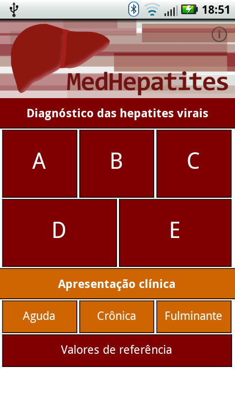 Android application MedHepatites screenshort