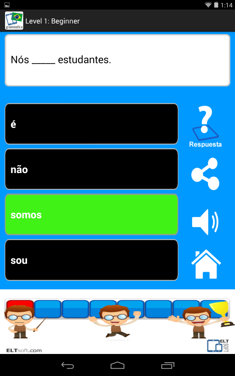 Portuguese Grammar Screen 2
