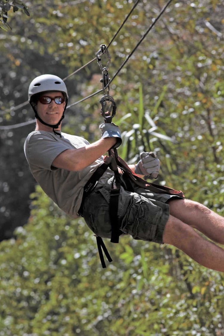 You only live once! Hold on and enjoy a zipline at Playas del Coco in Costa Rica during a Windstar Cruises day trip.