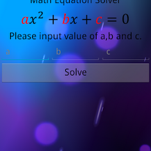 Math Equation Solver - Android Application