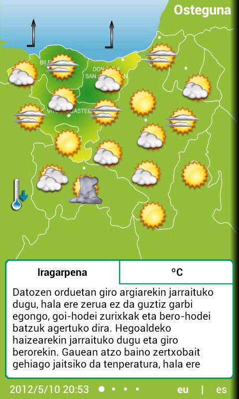 Eguraldia Screen 1