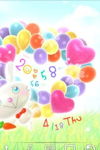 Balloon Rabbit ライブ壁紙 Screen 3