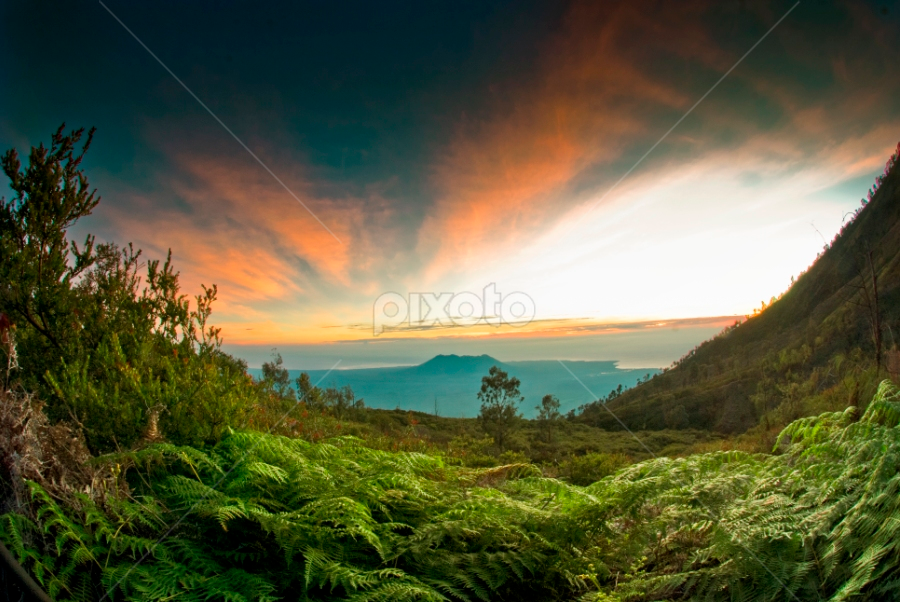 The Late Sunrise by Ikhlasul Amal - Landscapes Mountains & Hills