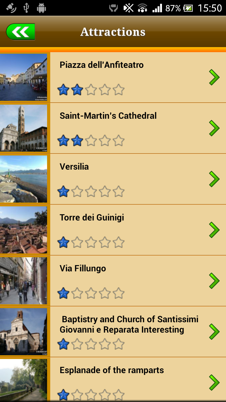 Lucca Offline Map Guide Screen 3