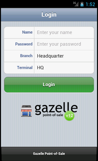 Gazelle POS for Android Phone