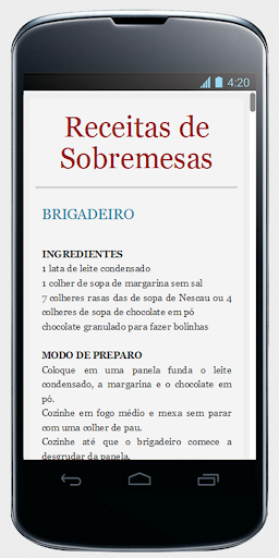 Receitas de Sobremesas