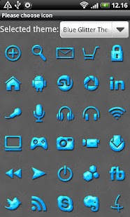 How to download Blue Glitter GO Launcher Theme lastet apk for bluestacks