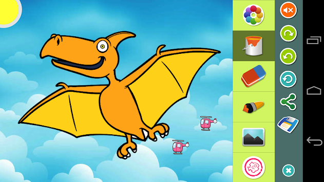 Mewarnai Dinosaurus  Lucu Gambar Mewarnai Gratis