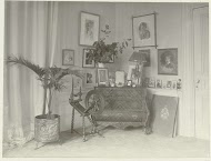 Kamer met spinnenwiel en buikkast in landhuis De Wildbaan, Driebergen