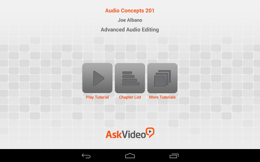 Advanced Audio Editing Screen 2