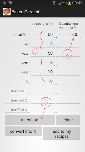 Baker's Percentage Formula