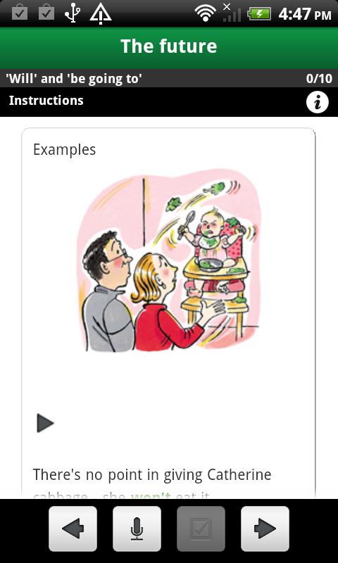 Advanced Grammar Activities Screen 3