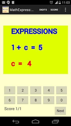 Math expressions