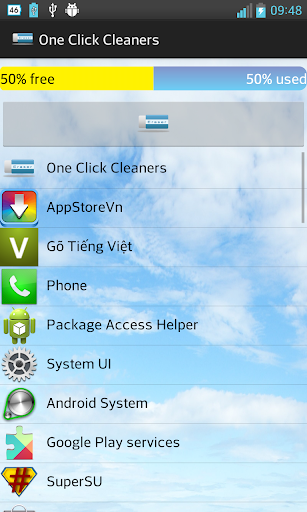 One Click Cleaner - Free Ram