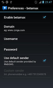 How to install WebSMS: Betamax Connector 2012 lastet apk for android